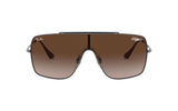 Lentes De Sol Rb WINGS 2 Flat Rb3697n Gunmetal-Café degradado