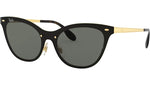 Lentes De Sol Rb Blaze Cat Eye Rb3580 Dorado-Verde G15