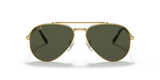 Lentes De Sol Rb Piloto New Aviado Rb3625 Dorado Verde