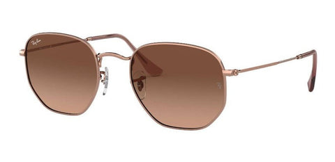 Lentes De Sol Rb Hexagonal Flat Rb3548n Bronce Café